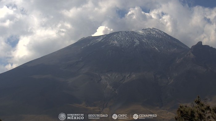 Registra volcán Popocatépetl 11 exhalaciones