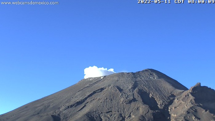 Emite volcán 35 exhalaciones de baja intensidad