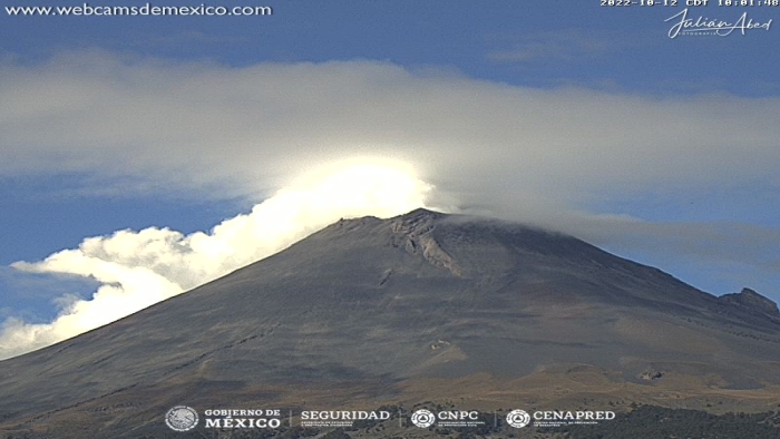 CENAPRED reportó 68 exhalaciones de volcán