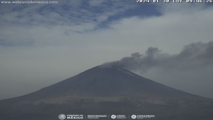 Permanece Semáforo de Alerta Volcánica en Amarillo Fase 2