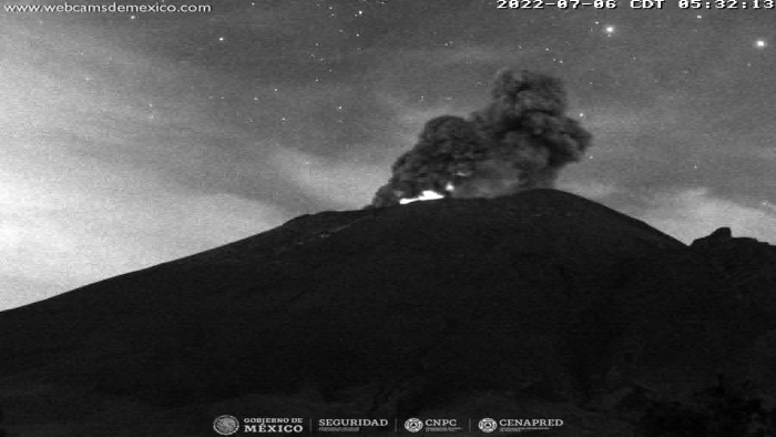 Reporta CENAPRED sismo tenue de volcán