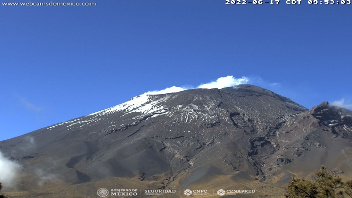 Emite Popocatépetl 27 exhalaciones de baja intensidad