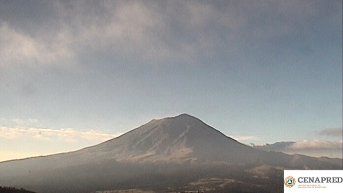 Se mantiene Semáforo de Alerta Volcánica del Popocatépetl en amarillo fase 2, con 29 exhalaciones