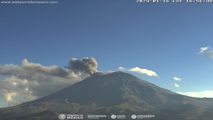 VOLCÁN POPOCATÉPETL REGISTRA 30 EXHALACIONES