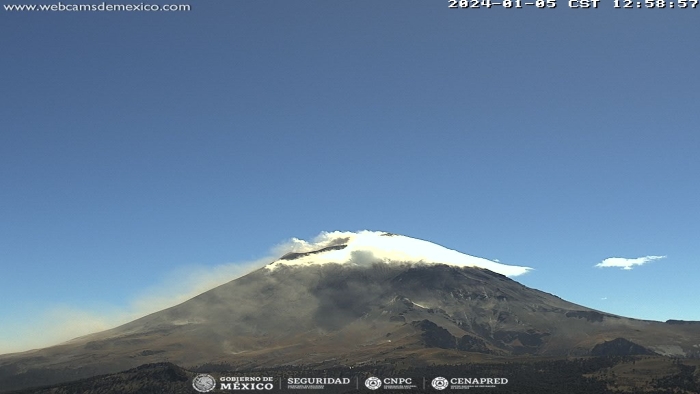 Popocatépetl produce 38 exhalaciones