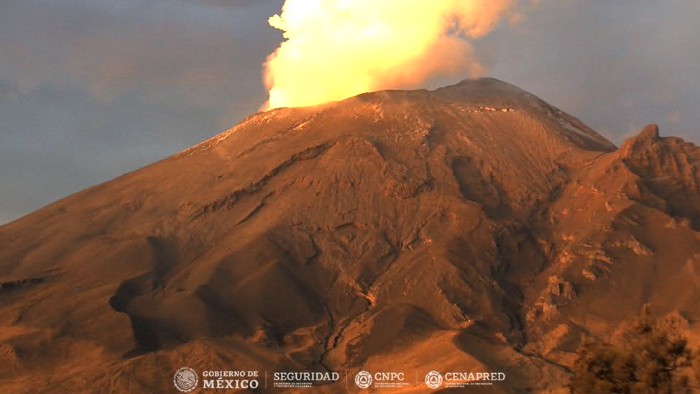 CENAPRED registra 62 minutos de tremor y tres sismos volcanotectónicos