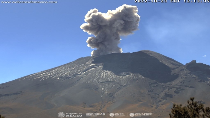 El monitoreo del Volcán Popocatépetl se realiza de forma continua las 24 horas. Cualquier cambio en la actividad será reportado oportunamente.