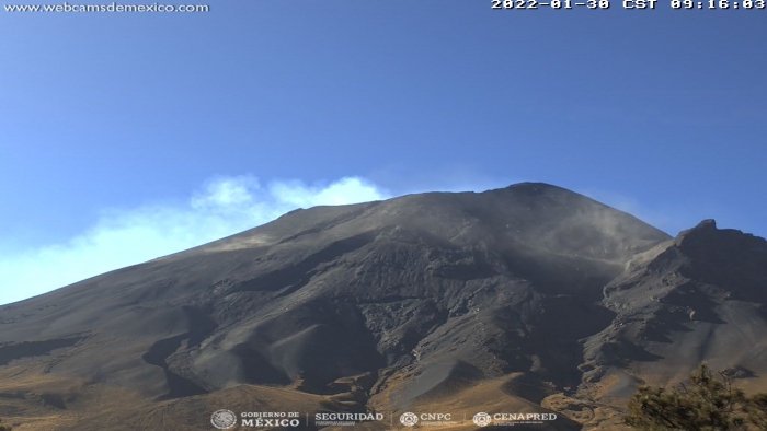 Con 31 exhalaciones de baja intensidad es la actividad en el Popocatépetl