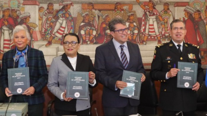 Entrega SSPC al Senado Informe Anual de Actividades de la Guardia Nacional