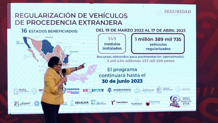 Regularizados más de 1.3 millones de vehículos usados de procedencia extranjera