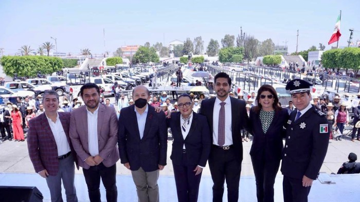 Se refuerza el Modelo de Seguridad de Proximidad Social en Nezahualcóyotl con la entrega de 252 nuevas unidades policíacas