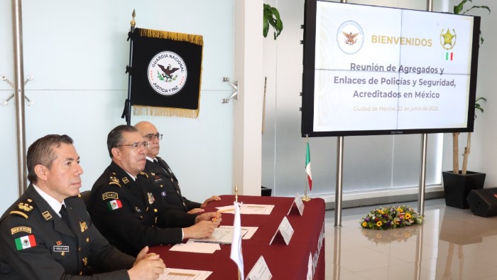 Guardia Nacional fortalece vínculos de colaboración con agregados y enlaces de 10 países Guardia Nacional fortalece vínculos de colaboración con agregados y enlaces de 10 países