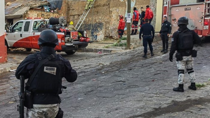 En Zacatecas, Guardia Nacional implementa Plan GN-A tras explosión en vivienda por aparente fuga de gas