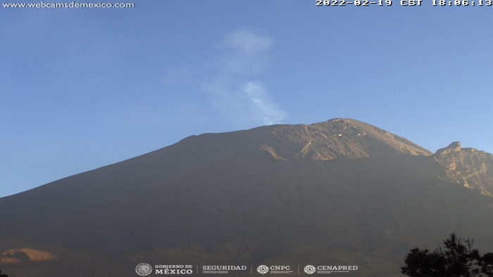 Hasta el momento se identifican 35 exhalaciones de baja intensidad en el Popocatépetl