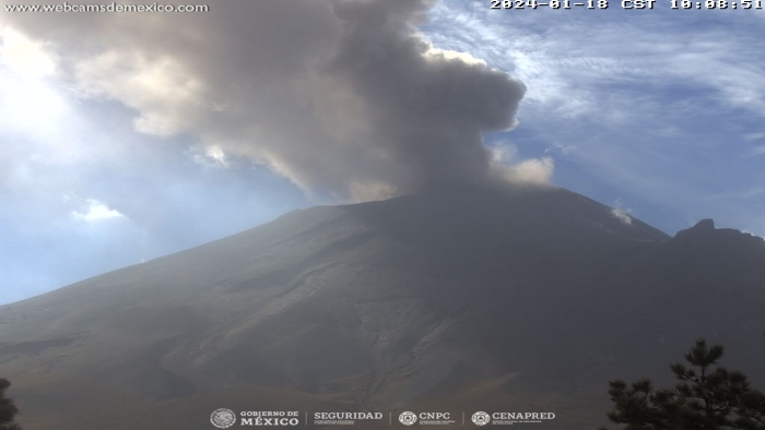 Genera Popocatépetl 34 exhalaciones y 1,136 minutos de tremor