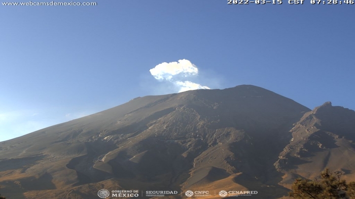 El monitoreo del Popocatépetl detectó 27 exhalaciones de baja intensidad