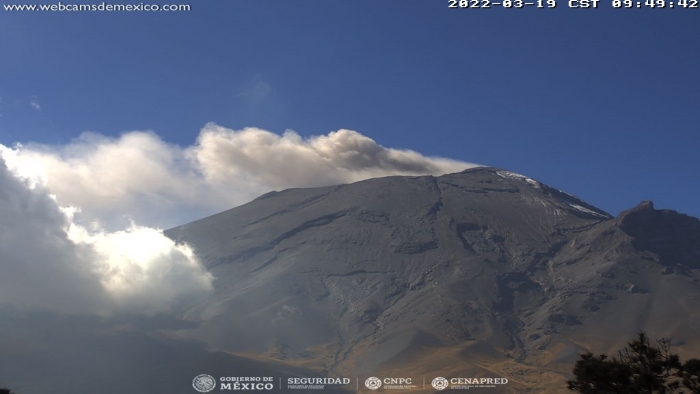 El CENAPRED registró 507 minutos de tremor de baja amplitud en el Popocatépetl