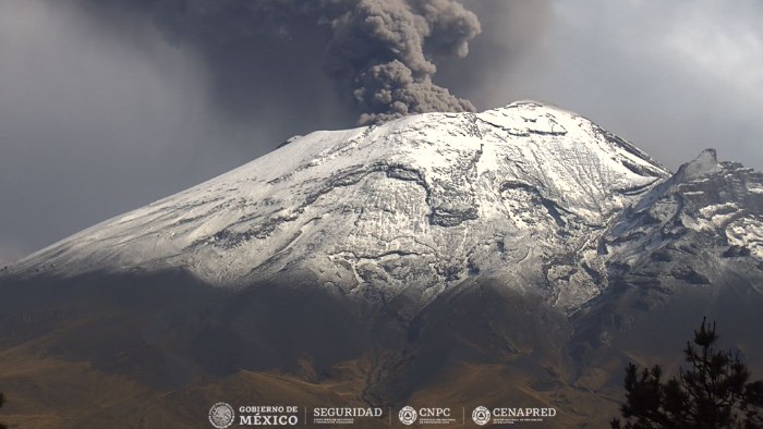 Reporta CENAPRED seis sismos del Popocatépetl