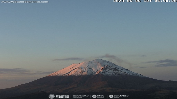 Volcán Popocatépetl registra 19 exhalaciones en las últimas 24 horas