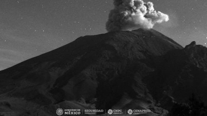 Emite Popocatépetl 36 exhalaciones de baja intensidad