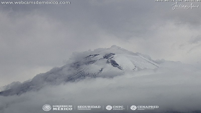 236 minutos de tremor registrados en Popocatépetl