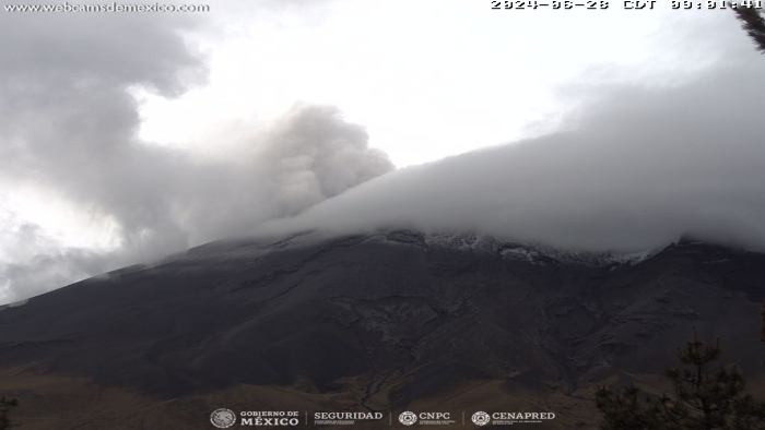 Sistemas de monitoreo del Popocatépetl detectaron 29 exhalaciones