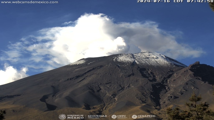 Registra Popocatépetl 12 exhalaciones