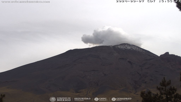 Registra Popocatépetl 28 exhalaciones