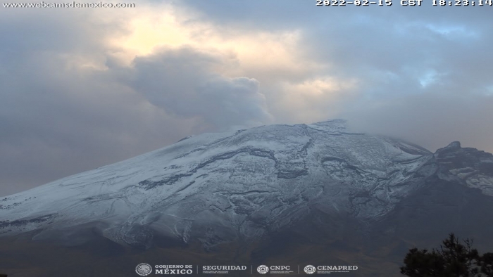 Presenta el volcán Popocatépetl 50 exhalaciones de baja intensidad