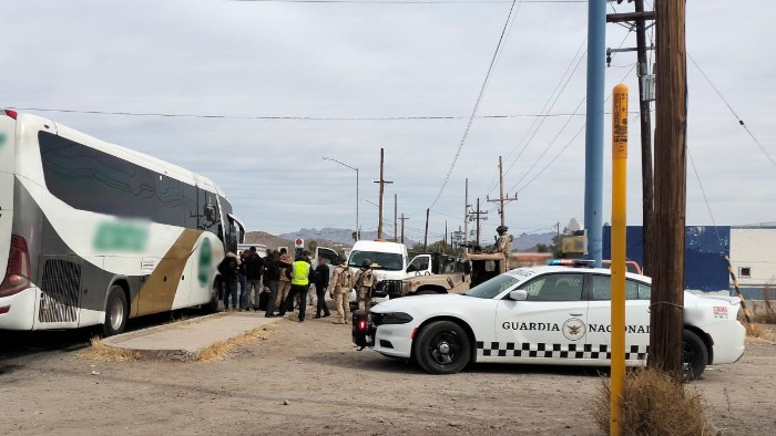 En Sonora, Guardia Nacional e INM rescatan a 497 personas migrantes originarias de Asia, África y América