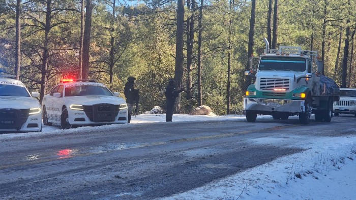 Guardia Nacional implementa operativos en carreteras ante nevadas en Sonora y Chihuahua