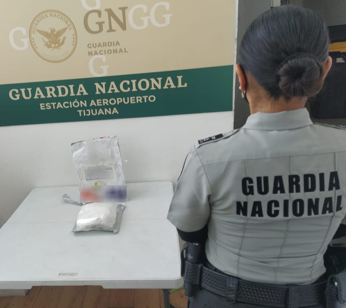 En Tijuana, Guardia Nacional asegura aparente fentanilo procedente de China 