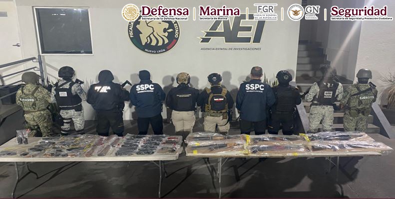 En Nuevo León, se ejecutaron cuatro órdenes de cateo y fueron detenidas tres personas